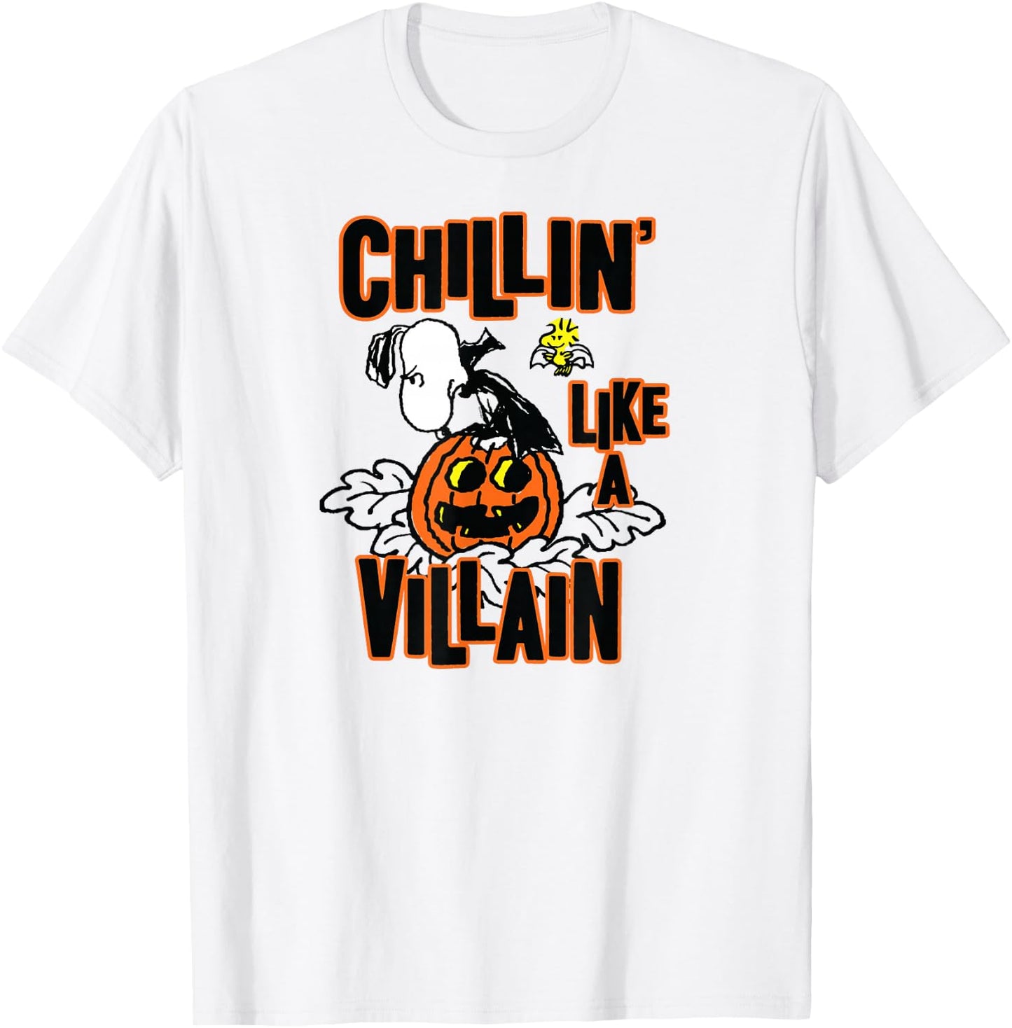 Peanuts Snoopy Chillin' Like A Villain T-Shirt - T-Shirt | White