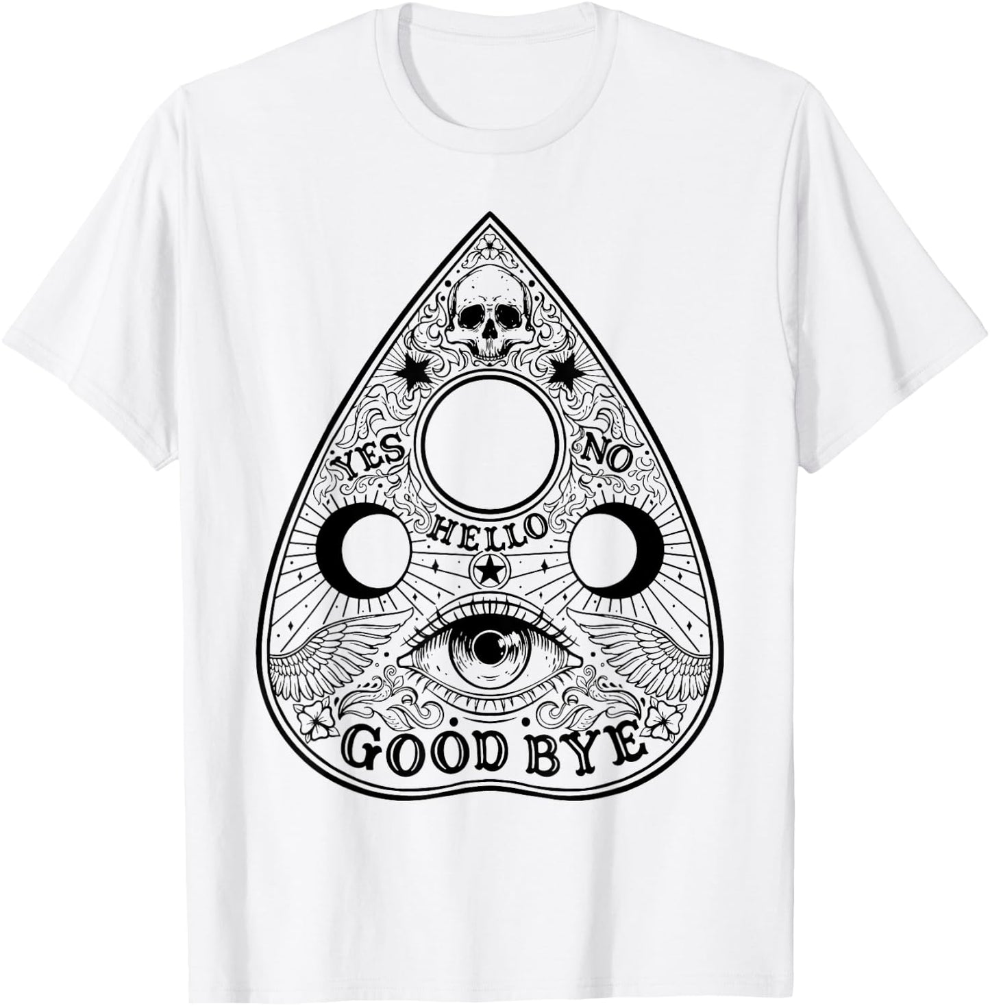 Ouija Board Planchette Gothic Paranormal Halloween Costume T-Shirt - T-Shirt | White