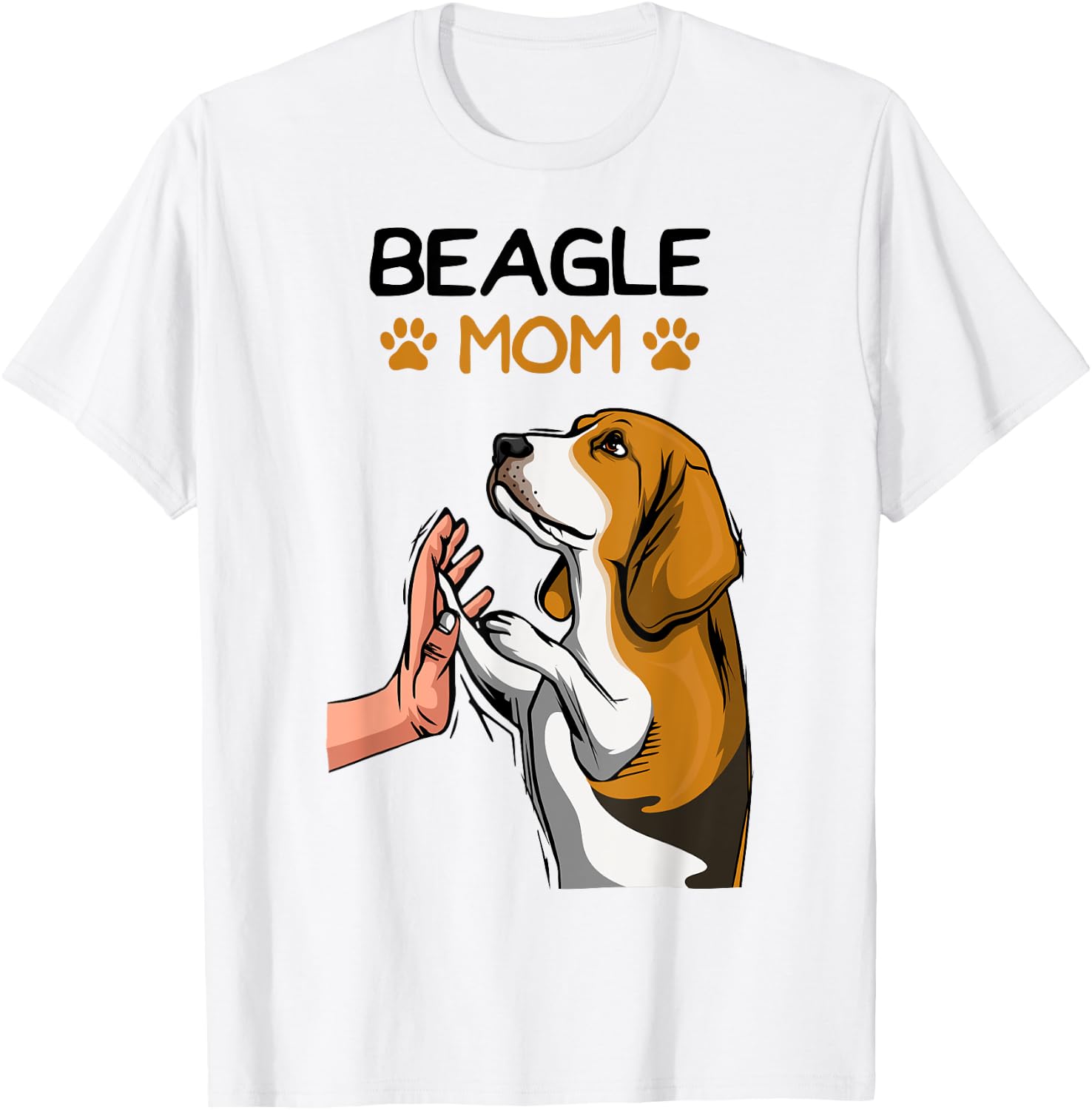 Beagle Mom Dog Mama Girl Mother´s Day T-Shirt - T-Shirt | White