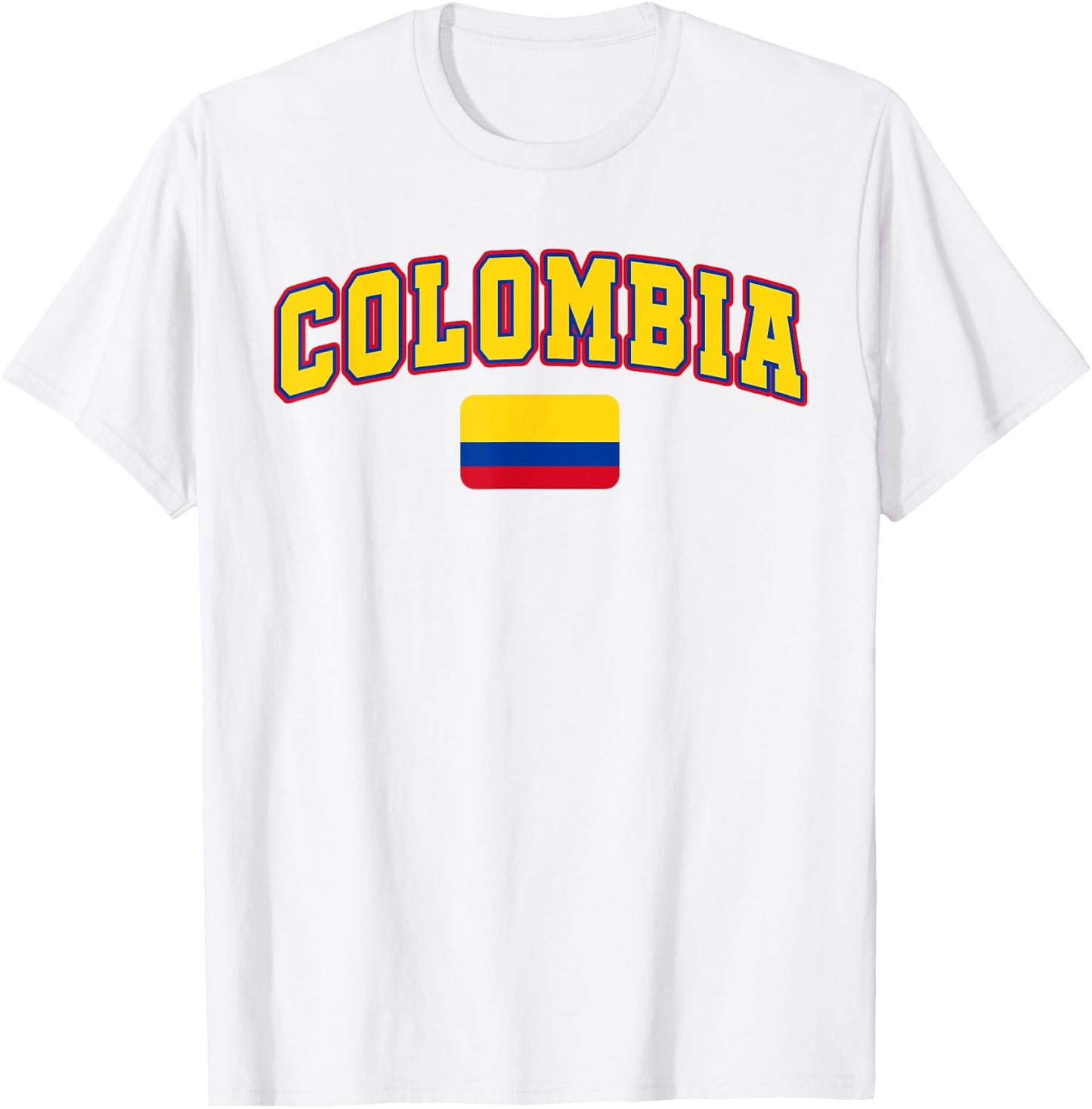 Colombia Flag Colombia Pride Design T-Shirt - T-Shirt | White