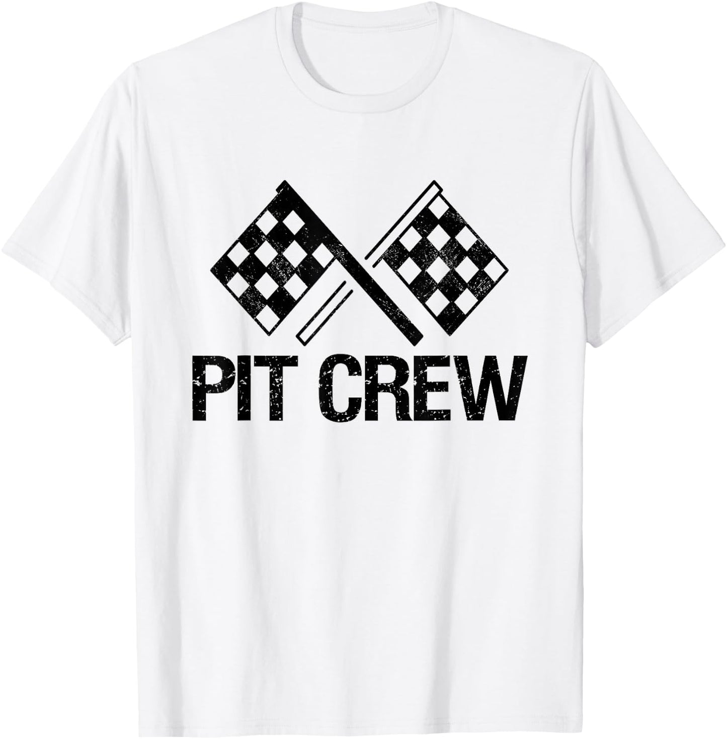 Pit Crew for Race Car Parties T-Shirt - T-Shirt | White