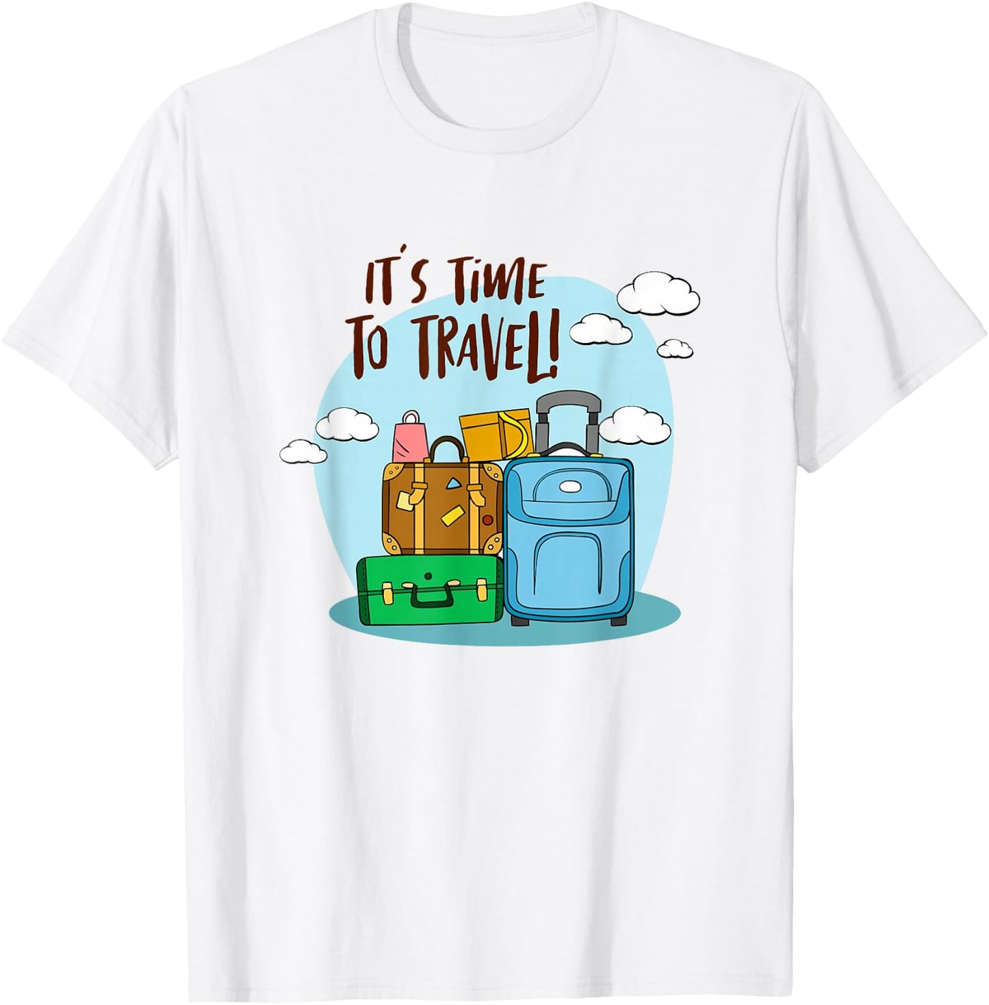 It's Time To Travel Girls Trip Traveler Traveling Adventure T-Shirt - T-Shirt | White