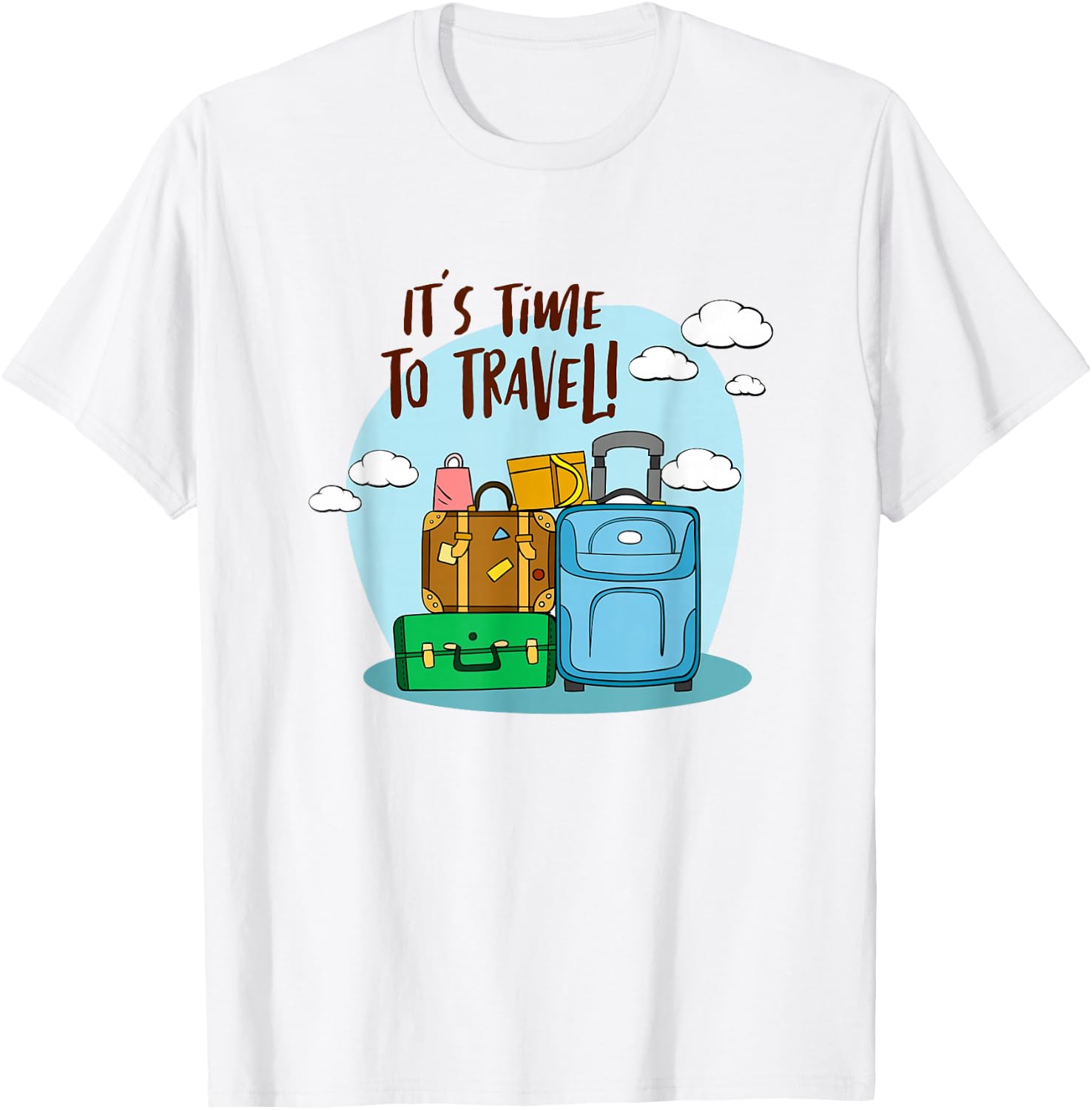 It's Time To Travel Girls Trip Traveler Traveling Adventure T-Shirt - T-Shirt | White