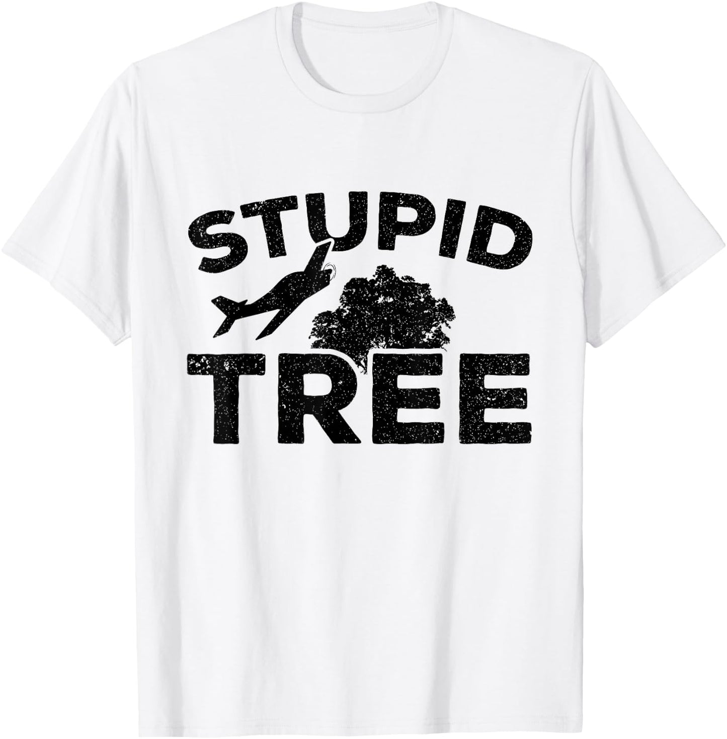 Aviation Model Pilot Stupid Tree RC Plane T-Shirt - T-Shirt | White