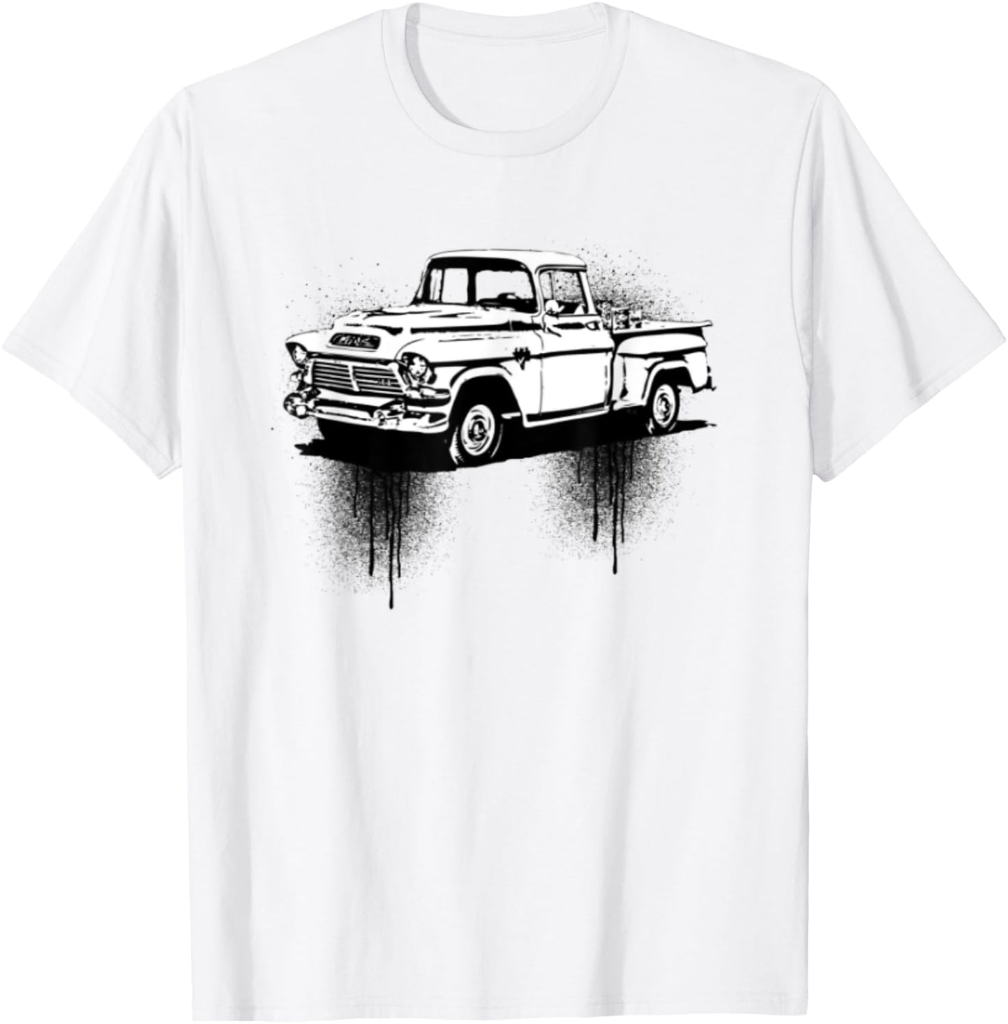 Vintage Retro Antique Farm Pick Up Truck T-Shirt - T-Shirt | White