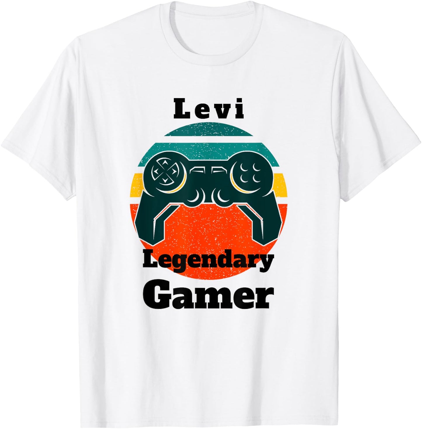 Levi Legendary Gamer Video Game Player Controller Vintage T-Shirt - T-Shirt | White