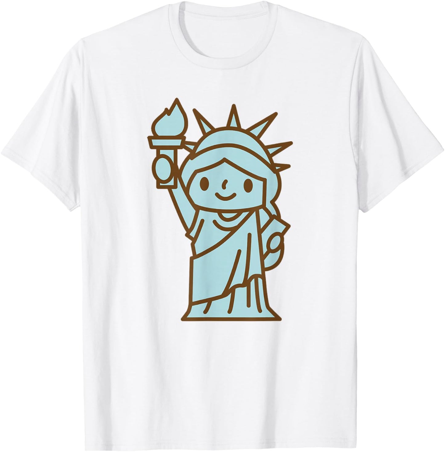 Liberty Statue I Love New York Girl Kids T-Shirt - T-Shirt | White