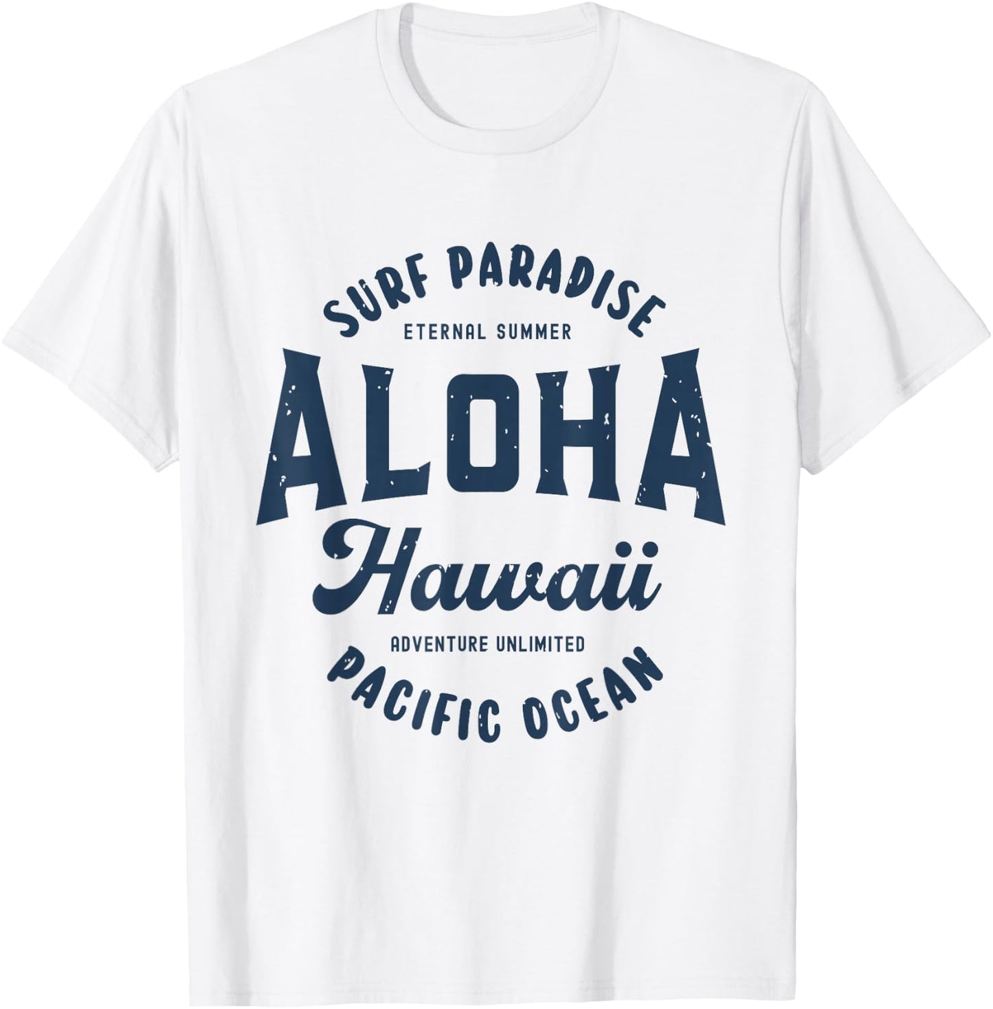 Vintage Aloha Hawaii Retro Preppy Throwback Souvenir T-Shirt - T-Shirt | White