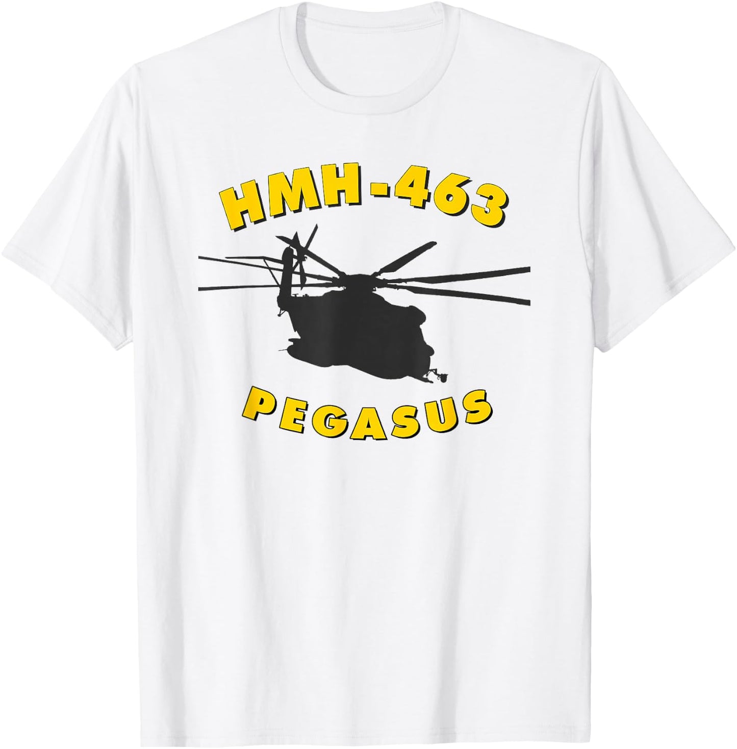 HMH-463 Pegasus CH-53 Super Stallion Helicopter T-Shirt - T-Shirt | White