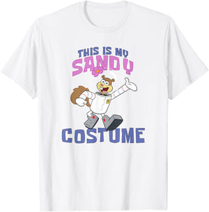 Spongebob Squarepants Halloween This is My Sandy Costume T-Shirt - T-Shirt | White