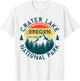 Crater Lake National Park Oregon Hiking Nature Outdoors T-Shirt - T-Shirt | White