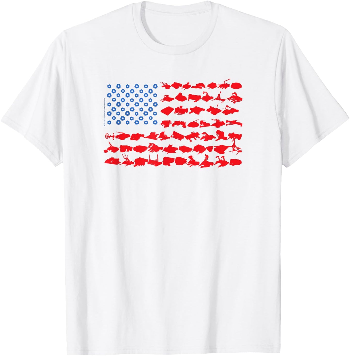 BattleBots Silhouette Flag T-Shirt - T-Shirt | White