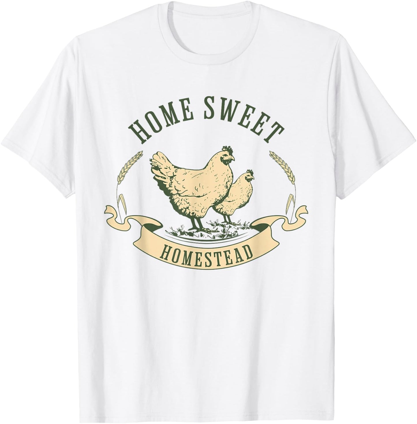 Homesteader farmer shirt, HOME SWEET HOMESTEAD T-Shirt - T-Shirt | White