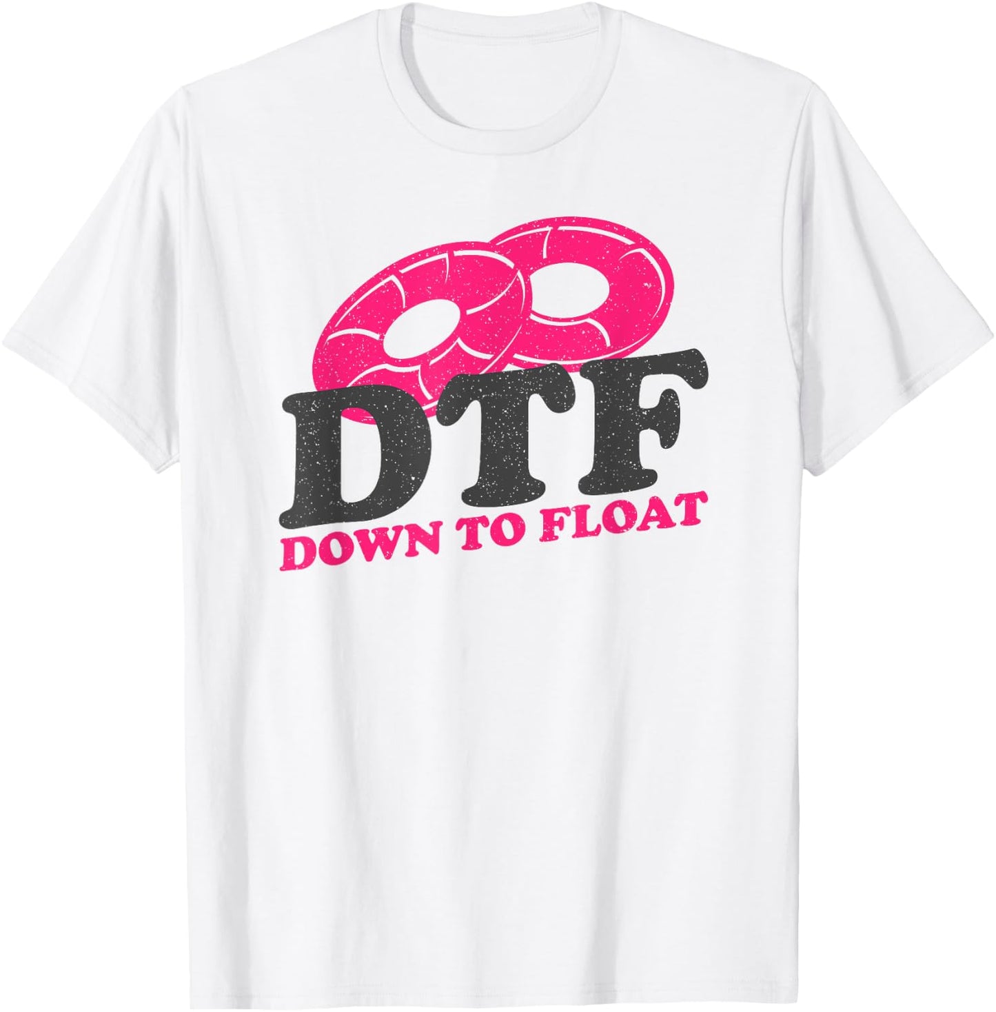 Funny River Tubing Down To Float Summer Float Trip T-Shirt - T-Shirt | White
