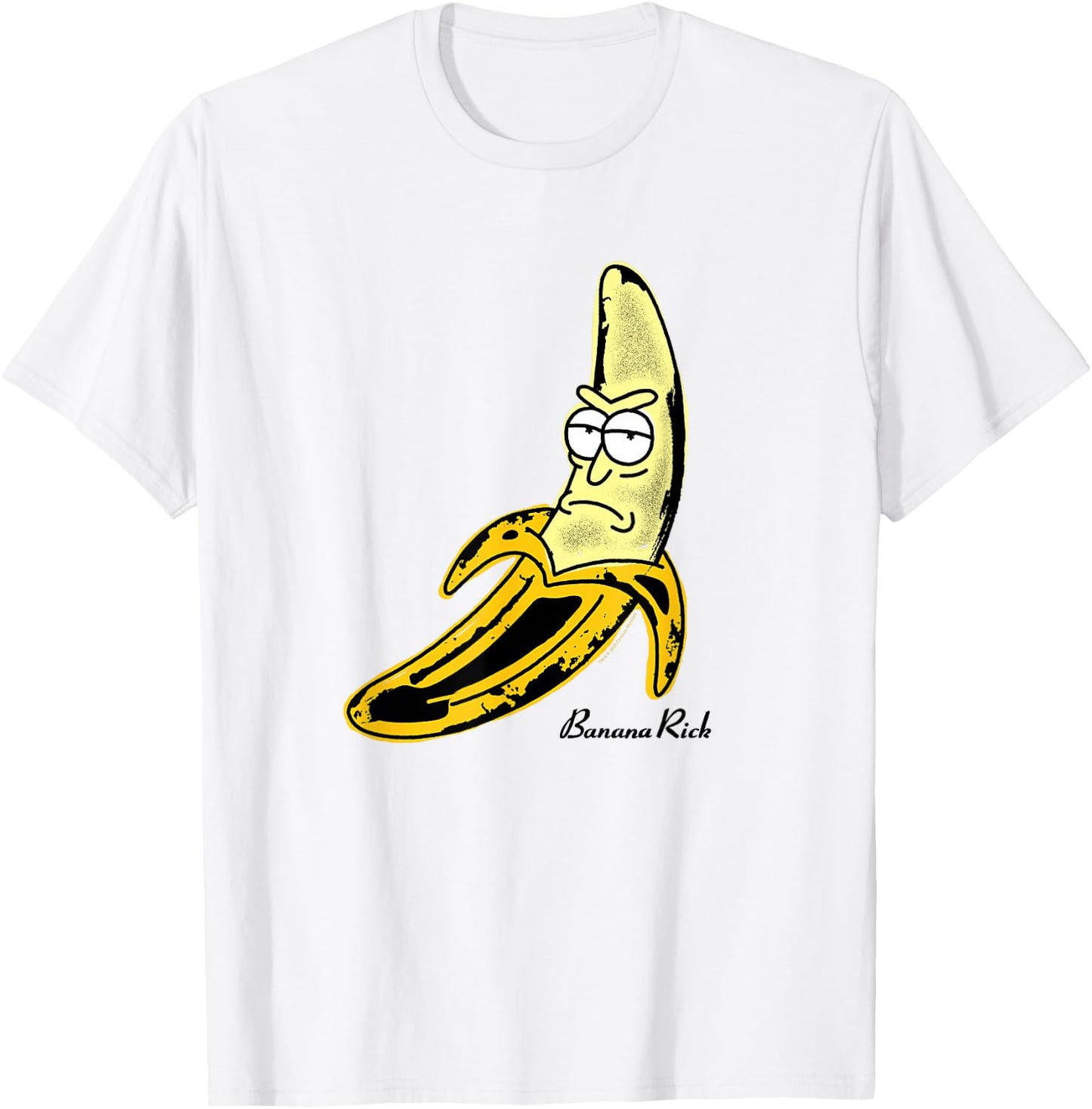 Rick and Morty Banana Rick Record Cover T-Shirt - T-Shirt | White