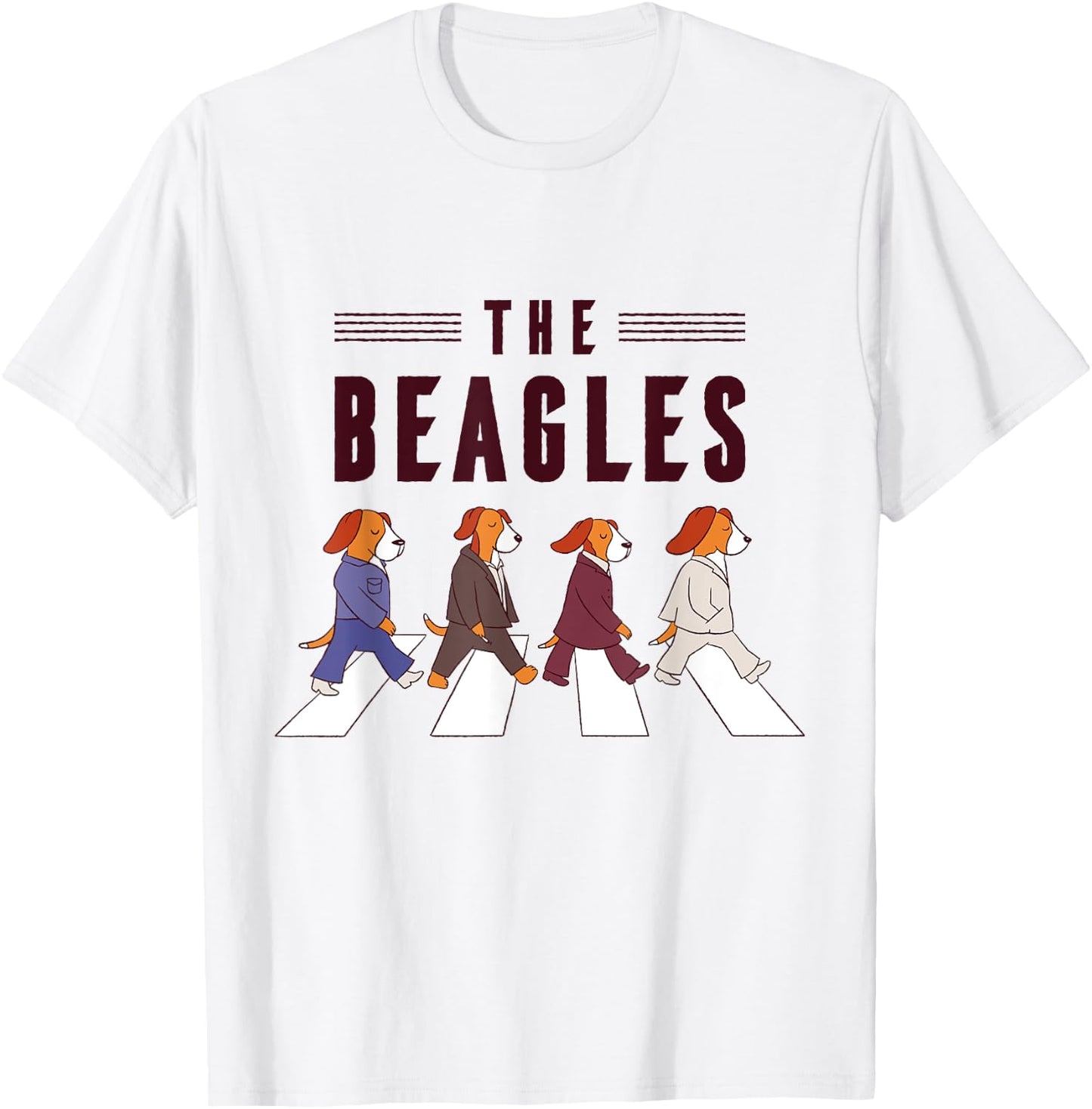 Music Piano Beagle Puppy Dog Men Women T-Shirt - T-Shirt | White
