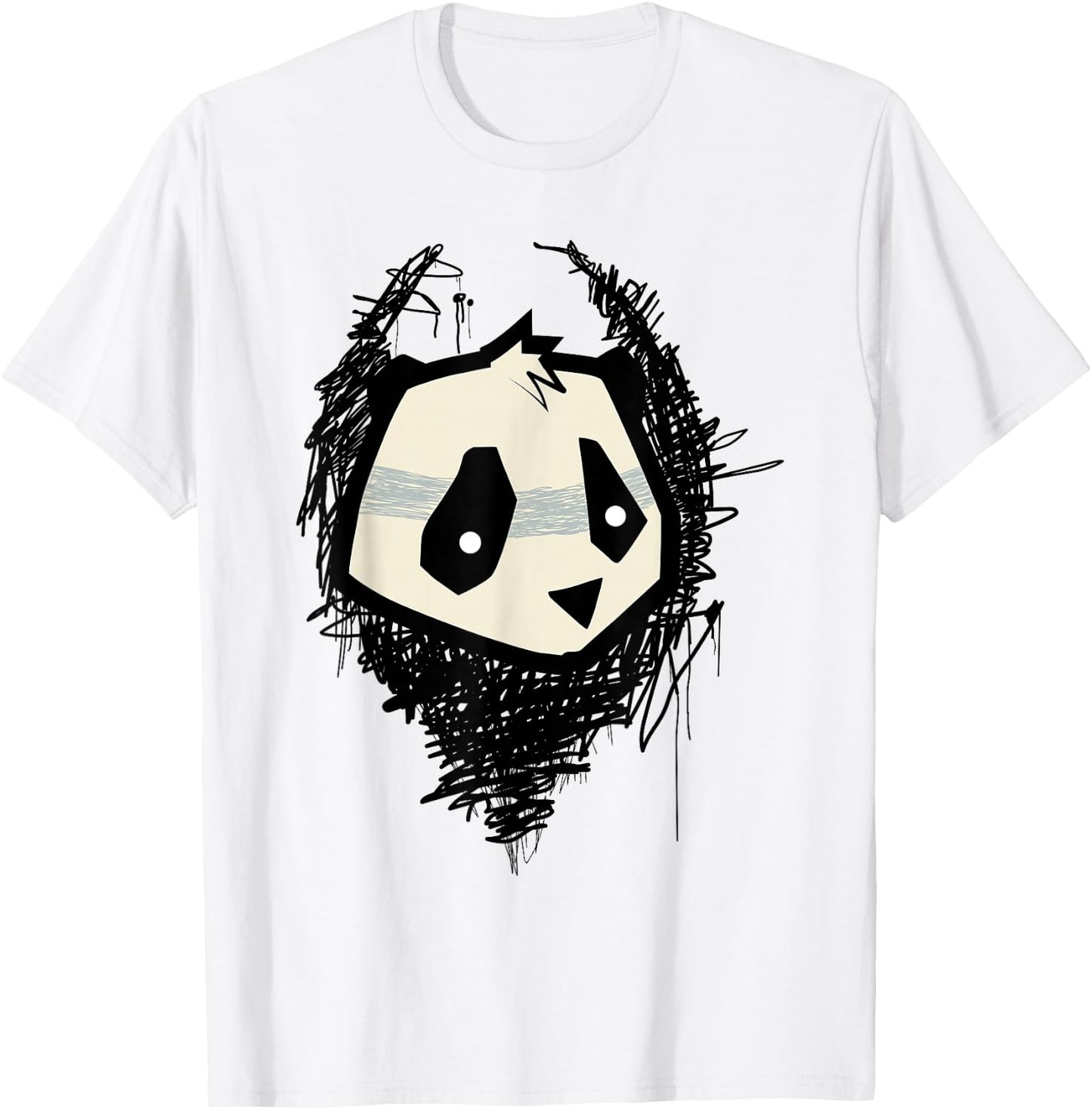 Graffiti panda artwork T-Shirt - T-Shirt | White