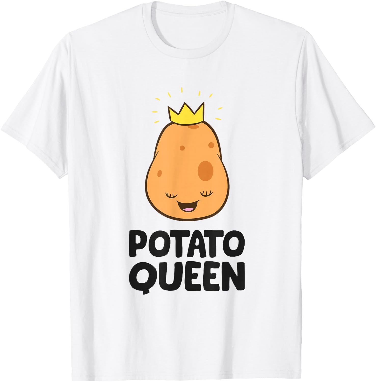 Potato Queen Love Potatoes T-Shirt - T-Shirt | White