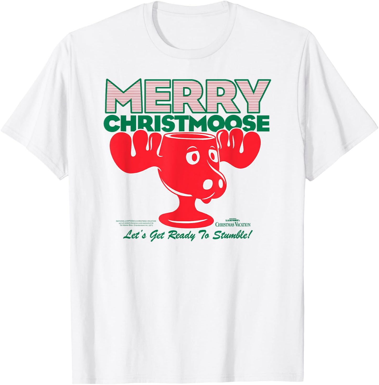 Christmas Vacation Merry Christmoose Funny Holiday Movie T-Shirt - T-Shirt | White