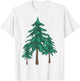 Evergreen Pine Tree Forest Camping Gift Nature Lovers T-Shirt - T-Shirt | White