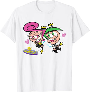 The Fairly OddParents Wanda and Cosmo in Love T-Shirt - T-Shirt | White