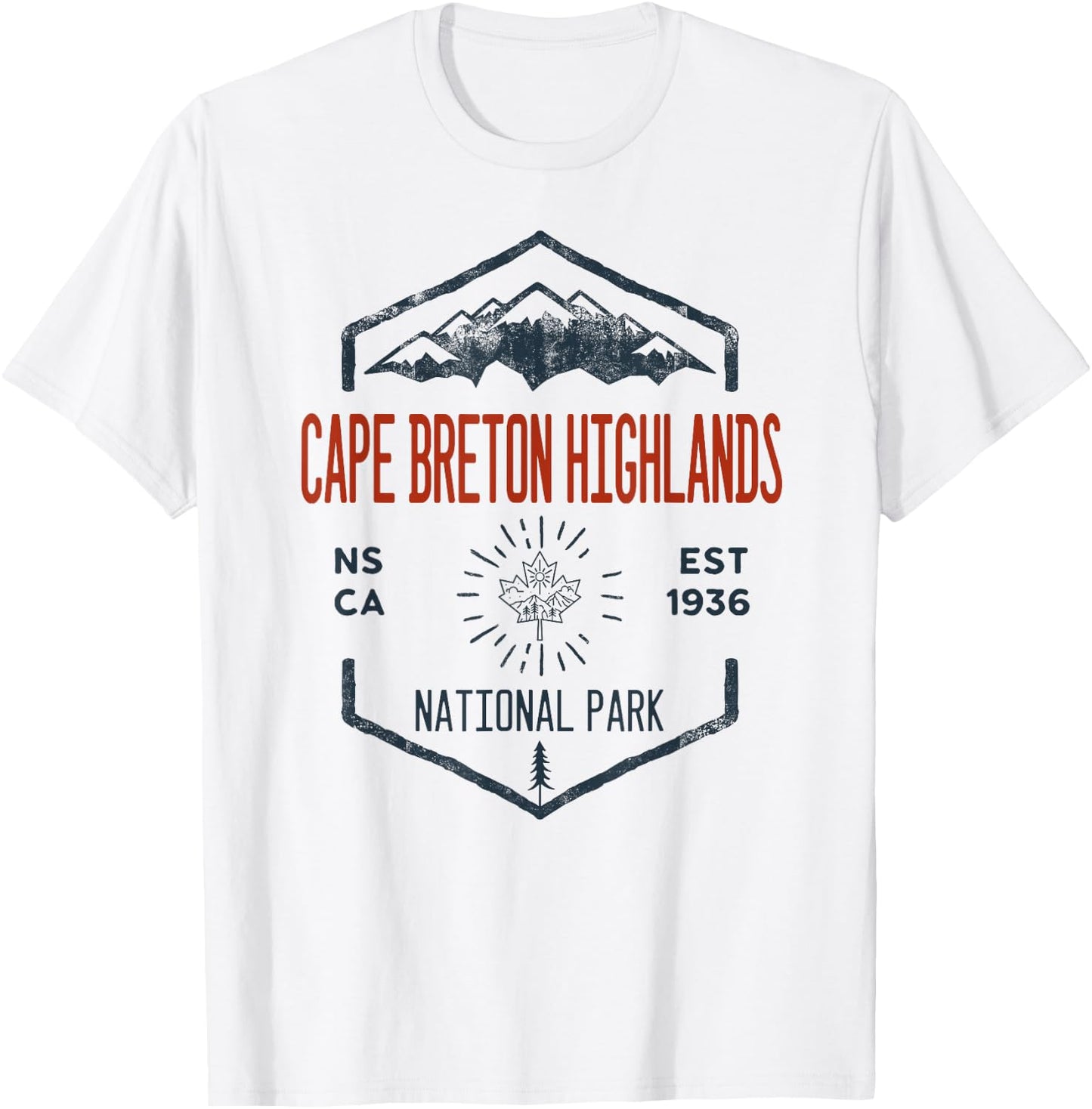 Cape Breton Highlands National Park Canada Vintage T-Shirt - T-Shirt | White