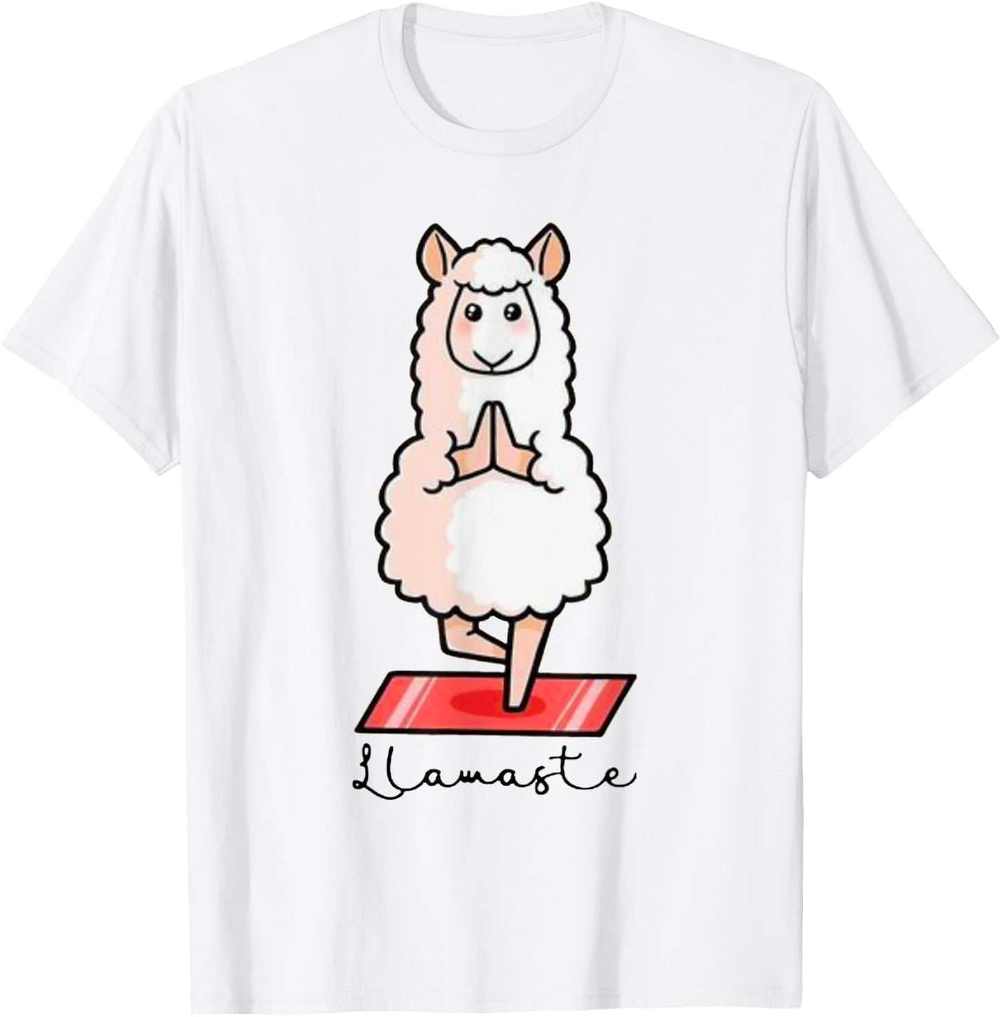 Llamaste Llama Alpaca Yoga Exercise Fitness Gym Workout T-Shirt - T-Shirt | White