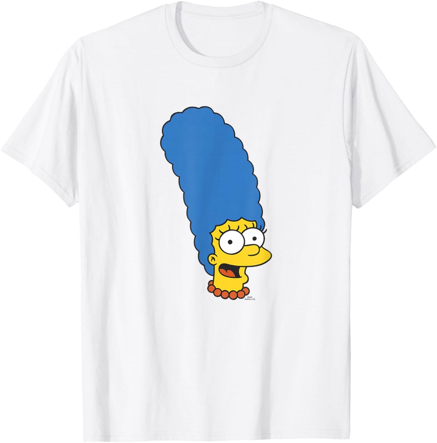 The Simpsons Marge Simpson Big Face T-Shirt - T-Shirt | White