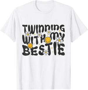 BFF Spirit Week Girls Besties Matching T-Shirt - T-Shirt | White