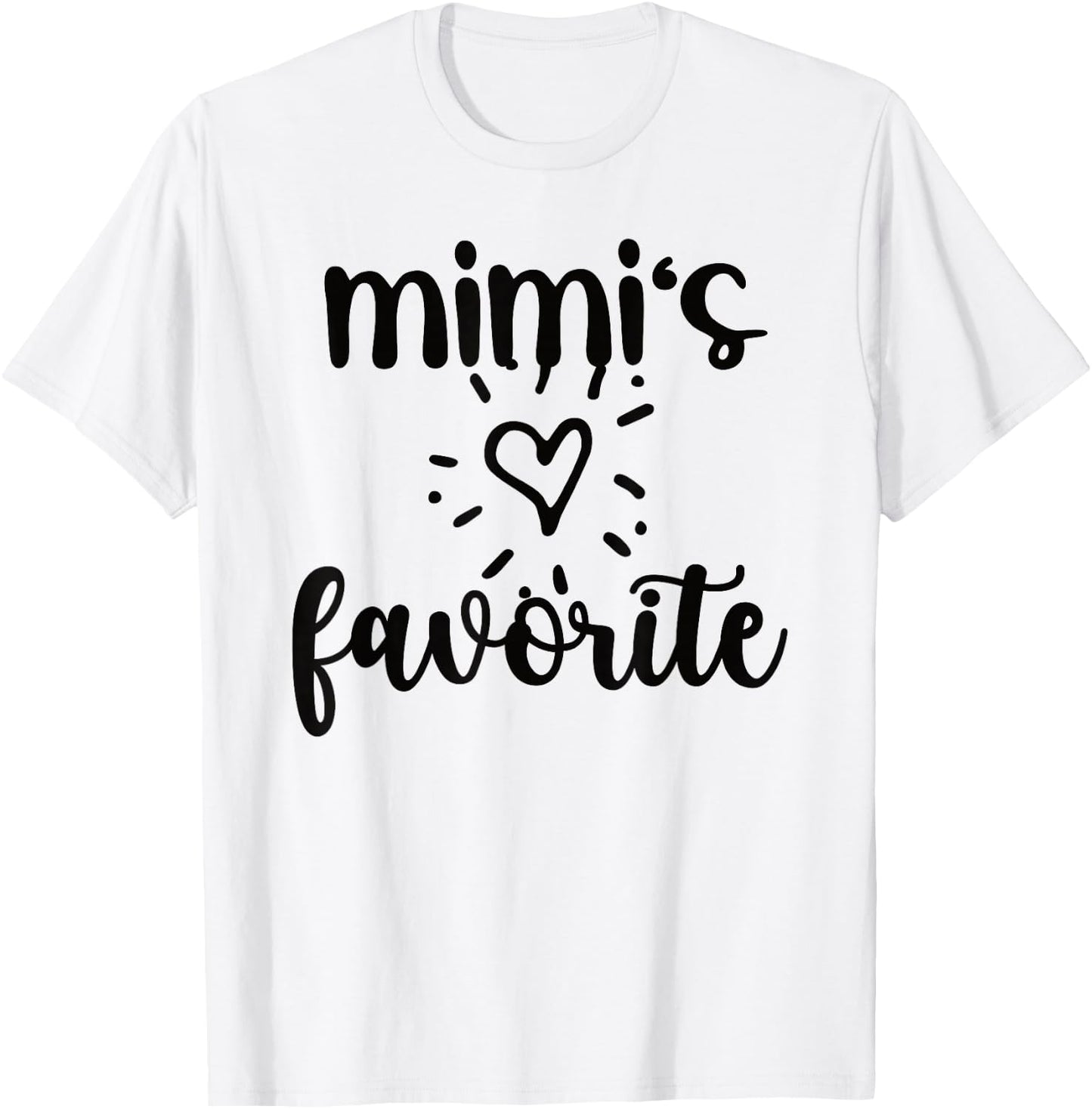 Mimi's Favorite Grandchild Funny From Mimi To Grandchild T-Shirt - T-Shirt | White