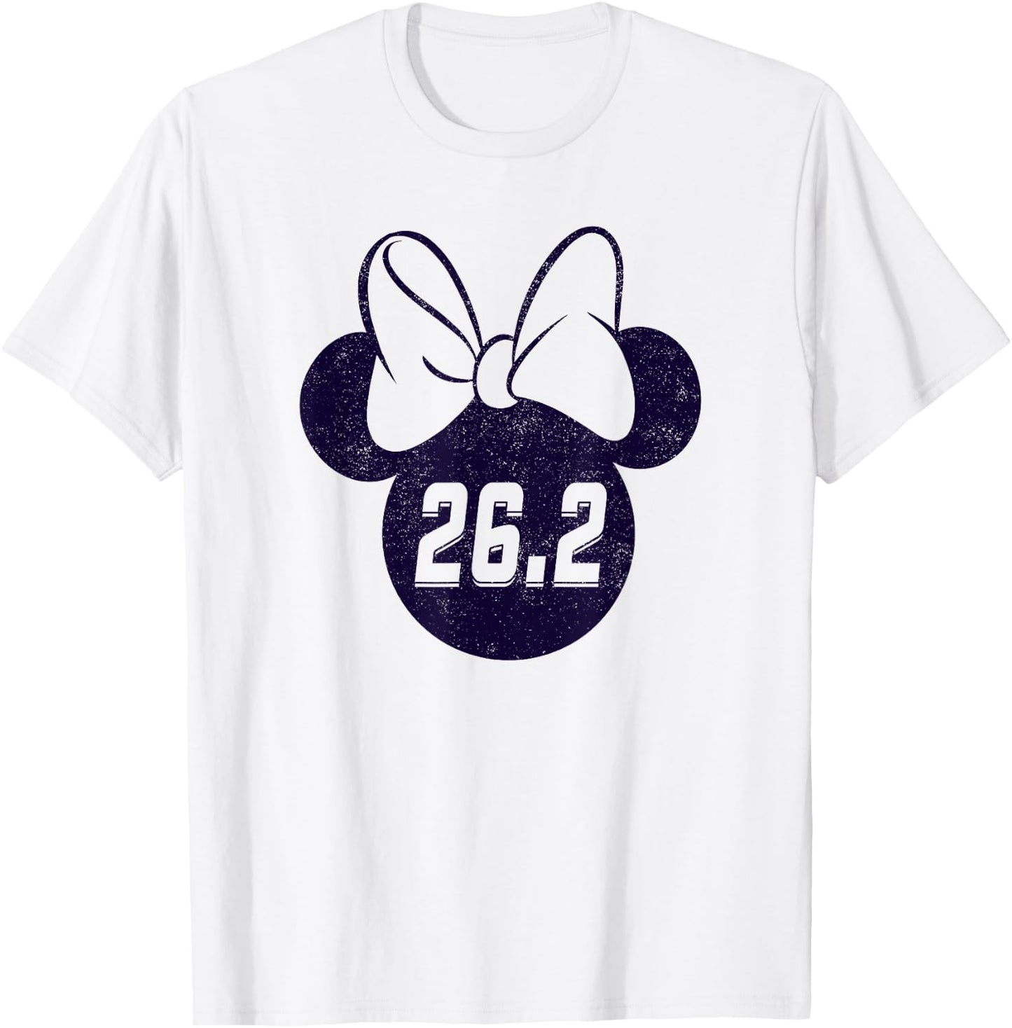 Disney Mickey And Friends Minnie Mouse Marathon 26.2 Logo T-Shirt - T-Shirt | White
