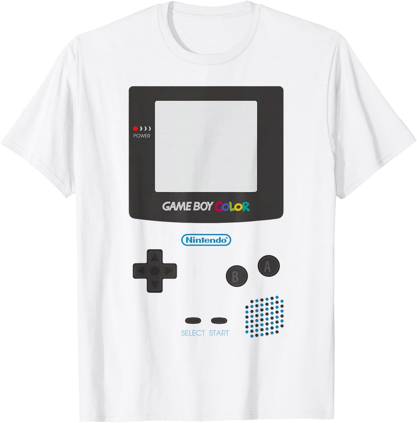 Nintendo Classic Gameboy Color Graphic T-Shirt - T-Shirt | White