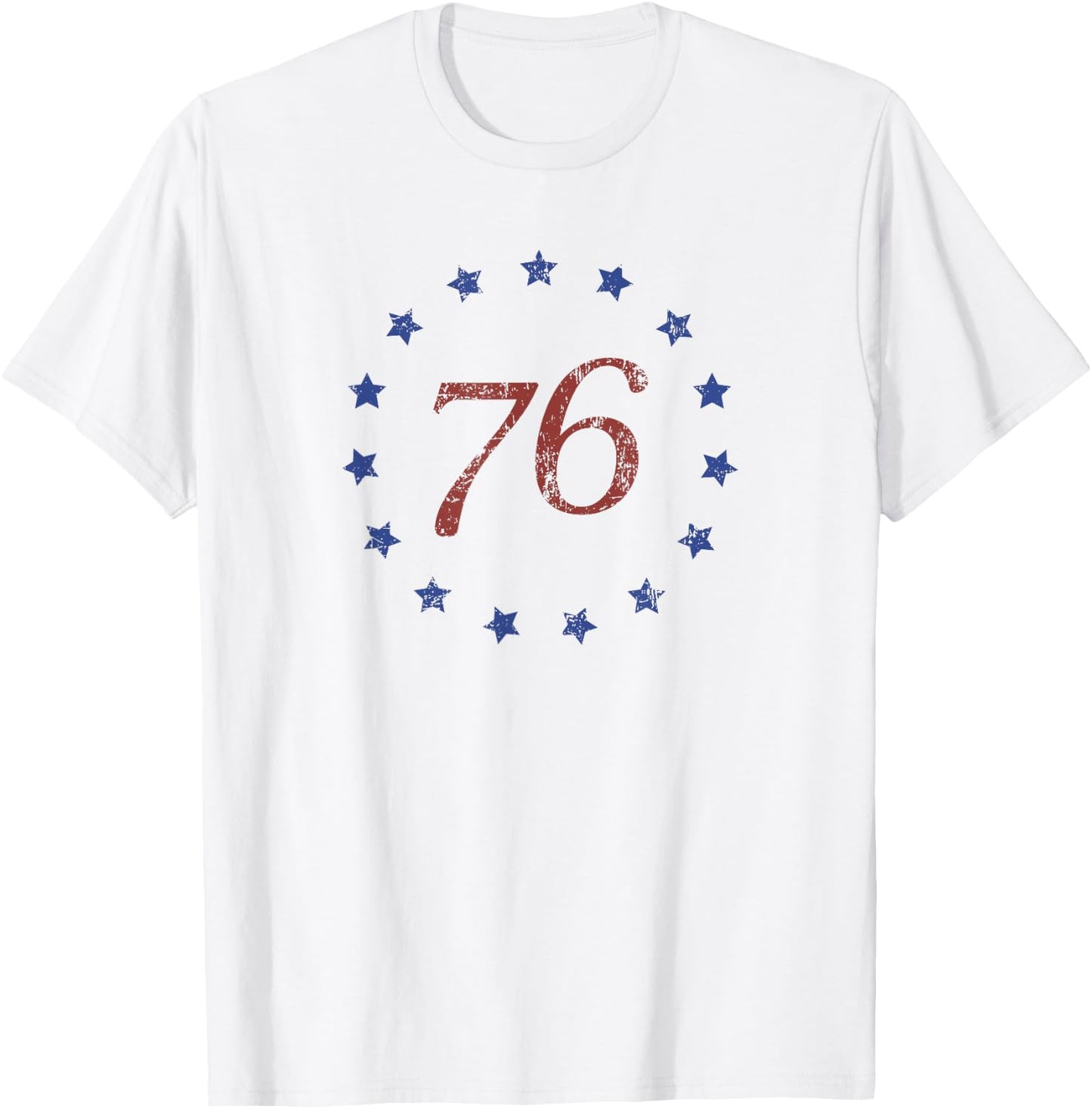 Betsy Ross Flag Spirit of 76 1776 Patriotic 4th of July T-Shirt - T-Shirt | White
