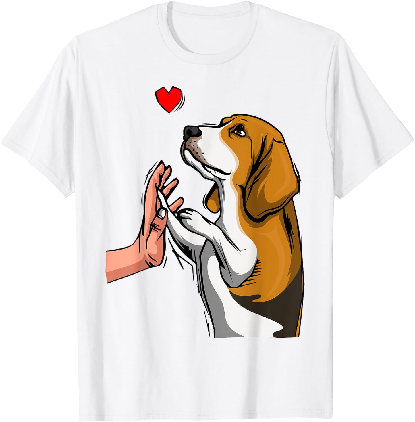 Beagle Love Dog Women Girls T-Shirt - T-Shirt | White