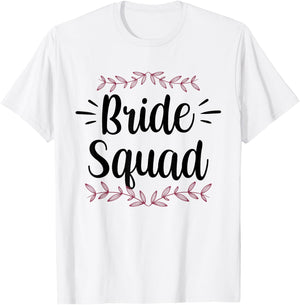 Bride Squad Party Wedding Bachelorette Cute T-Shirt - T-Shirt | White