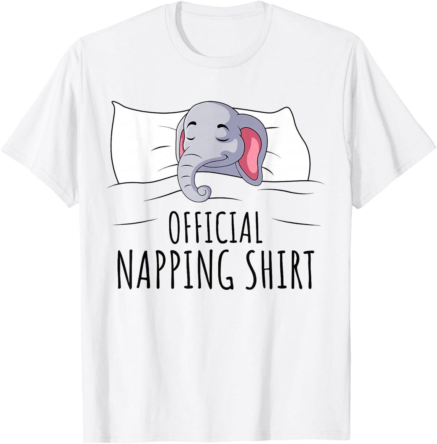 Sleeping Elephant Lover Official Napping Kids Women Men T-Shirt - T-Shirt | White
