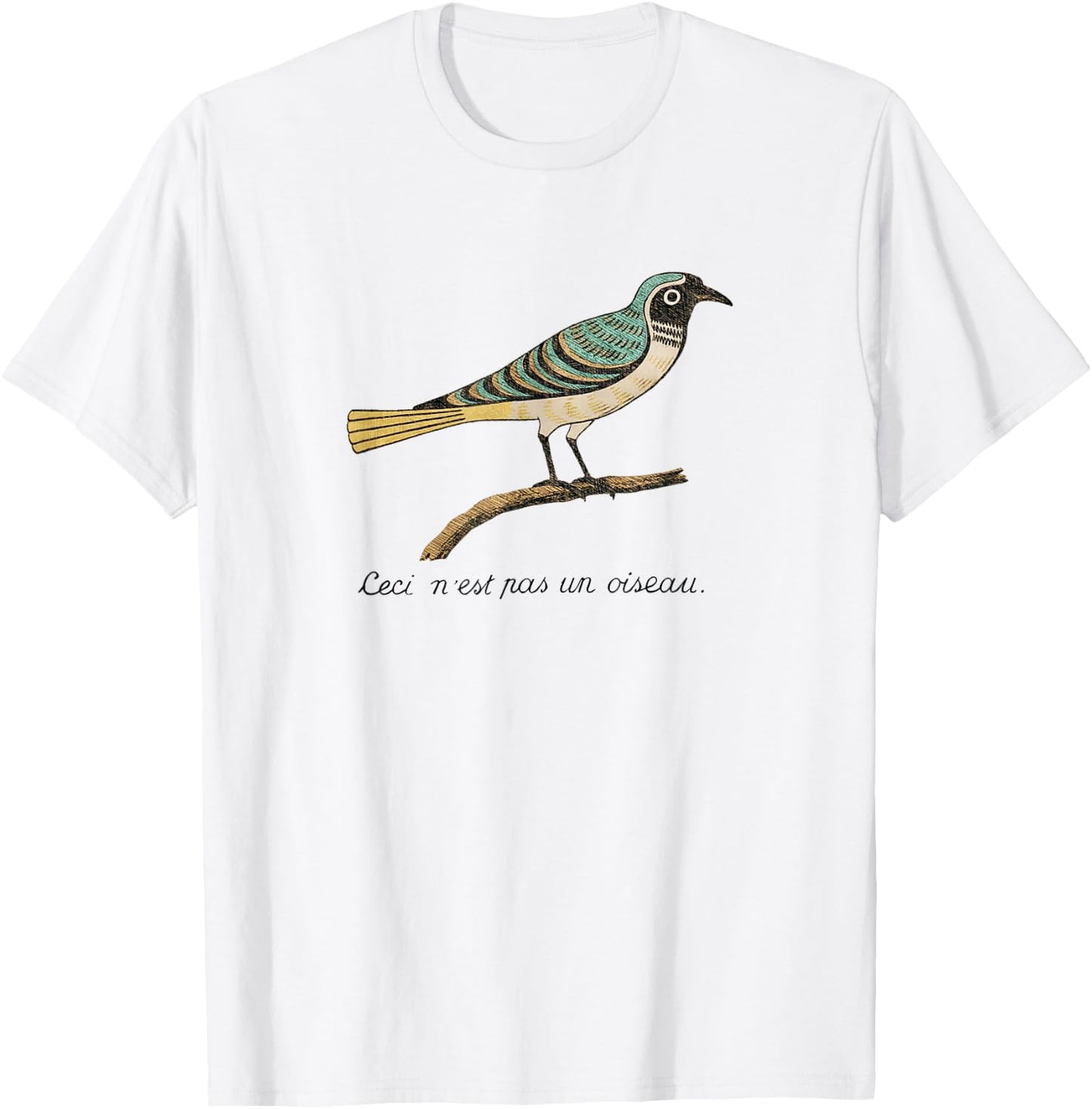 Birds Aren't Real - Ceci n'est pas un oiseau T-Shirt - T-Shirt | White