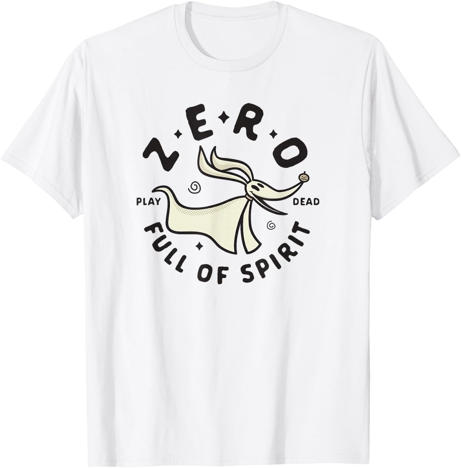 Disney The Nightmare Before Christmas Zero Spirit Animal T-Shirt - T-Shirt | White