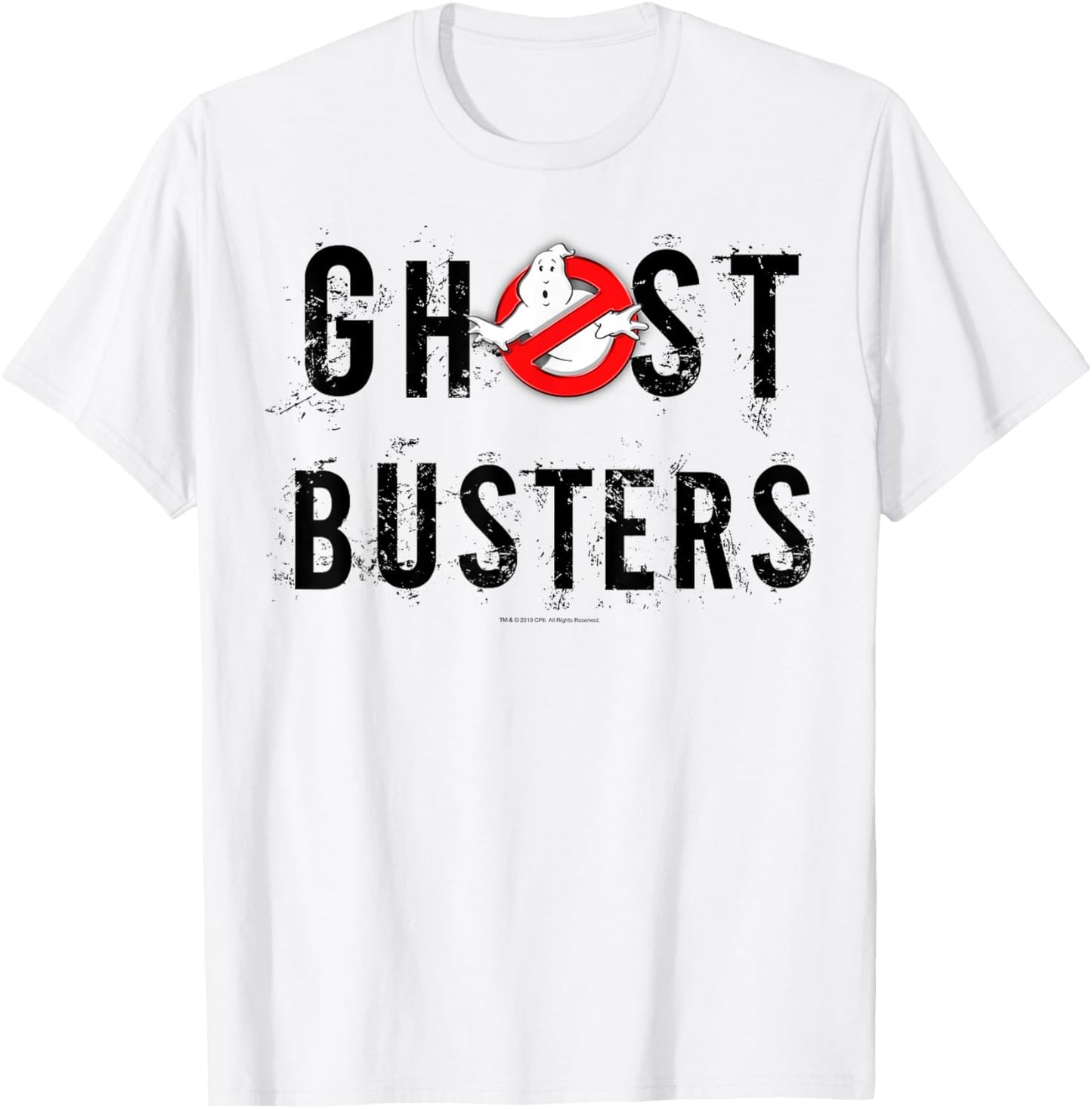 Ghostbusters Static Logo Text T-Shirt - T-Shirt | White