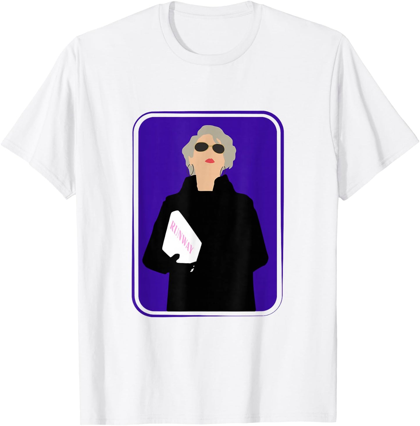 Miranda Runway Fashion Woman Model T-Shirt - T-Shirt | White