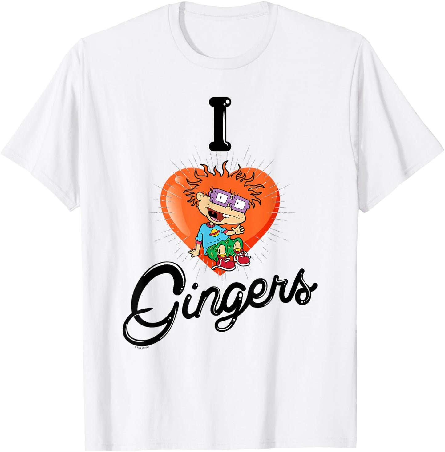 Rugrats Chucky I Love Gingers T-Shirt - T-Shirt | White