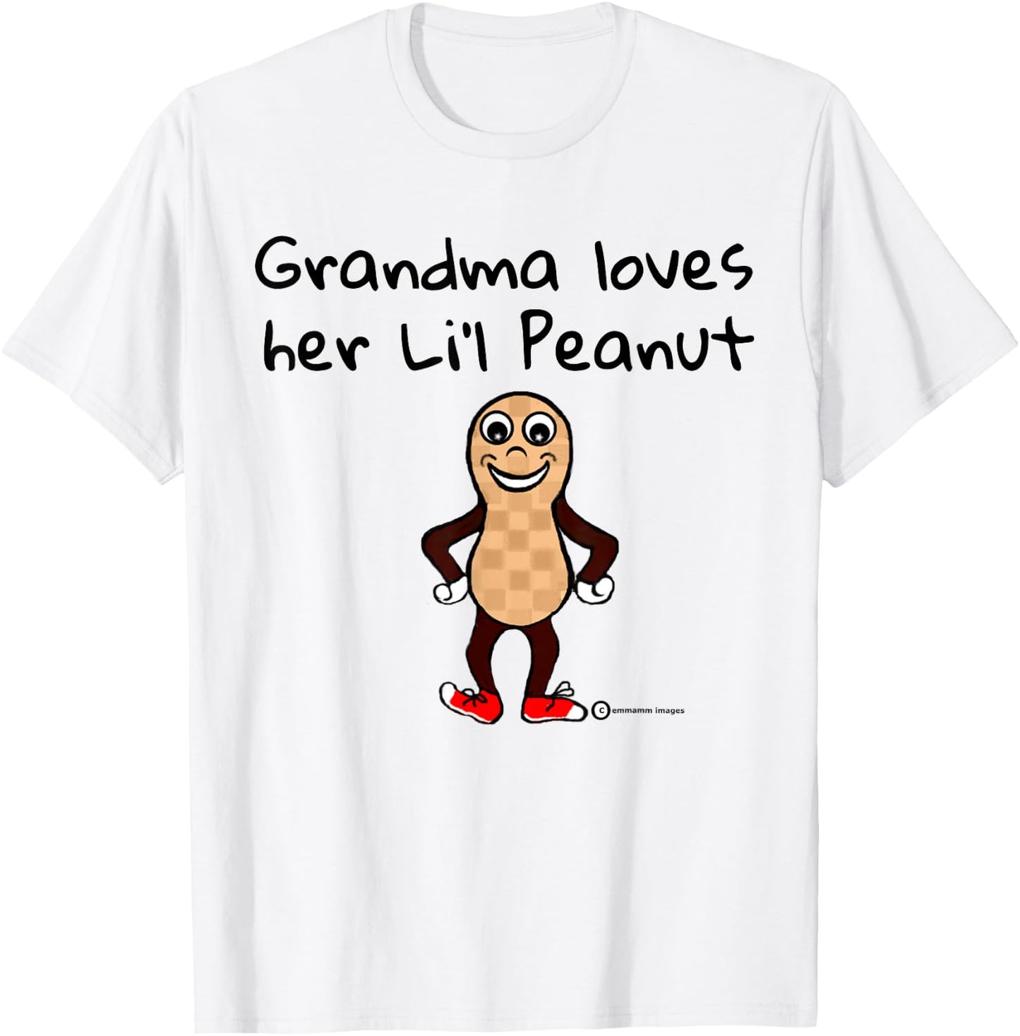Peanut Grandma Cuddles her Cute Nutty Nut Lovers T-Shirt - T-Shirt | White