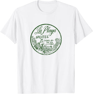 Carmel by The Sea California Vintage Hotel Advertising T-Shirt - T-Shirt | White