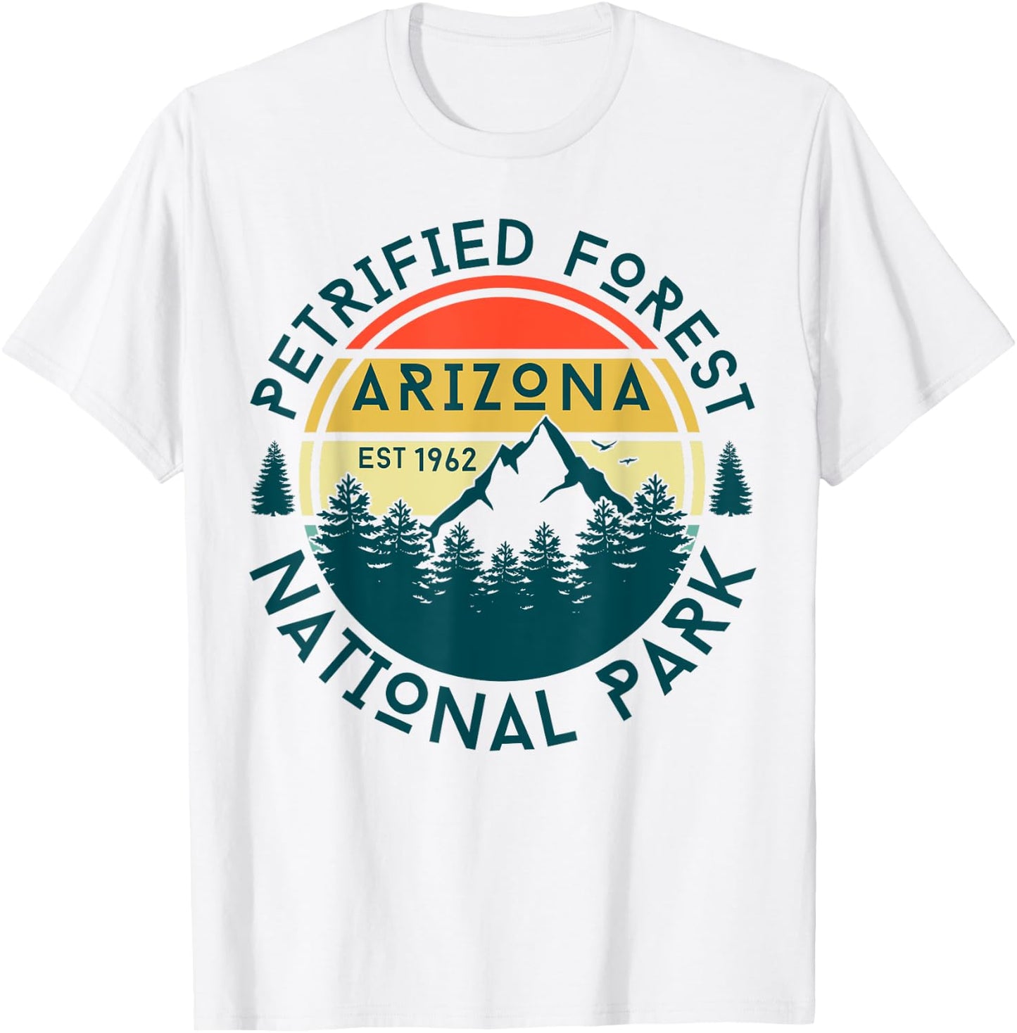 Petrified Forest National Park Arizona Hiking Outdoors T-Shirt - T-Shirt | White