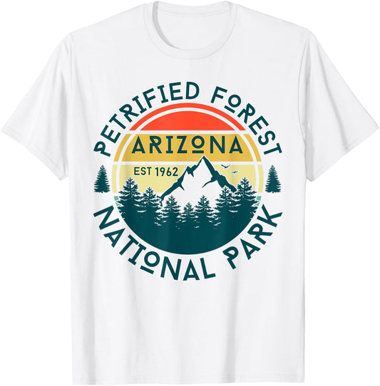 Petrified Forest National Park Arizona Hiking Outdoors T-Shirt - T-Shirt | White