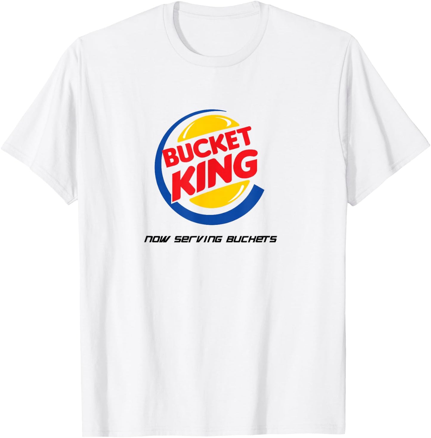 Bucket King Funny Basketball Shirt T-Shirt - T-Shirt | White
