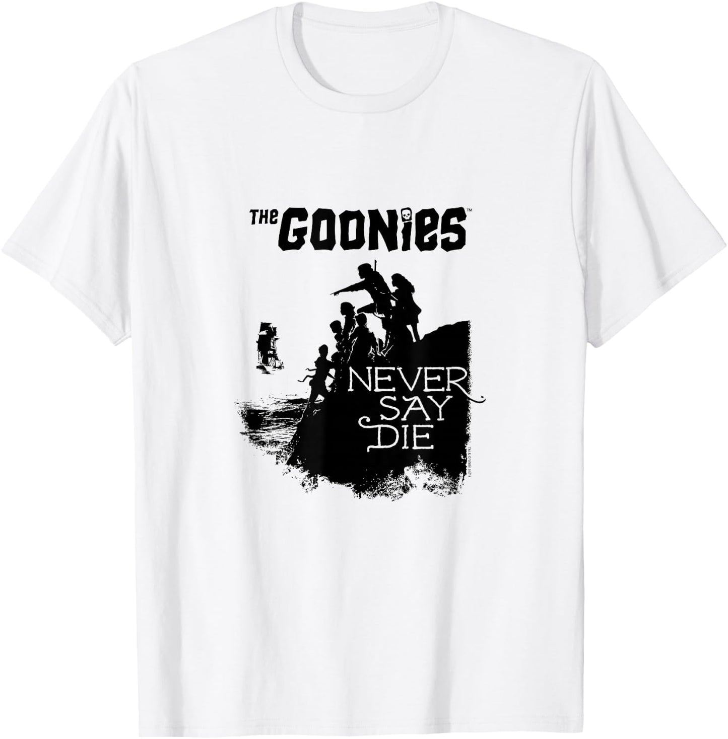 The Goonies Group Silhouette Coast T-Shirt - T-Shirt | White
