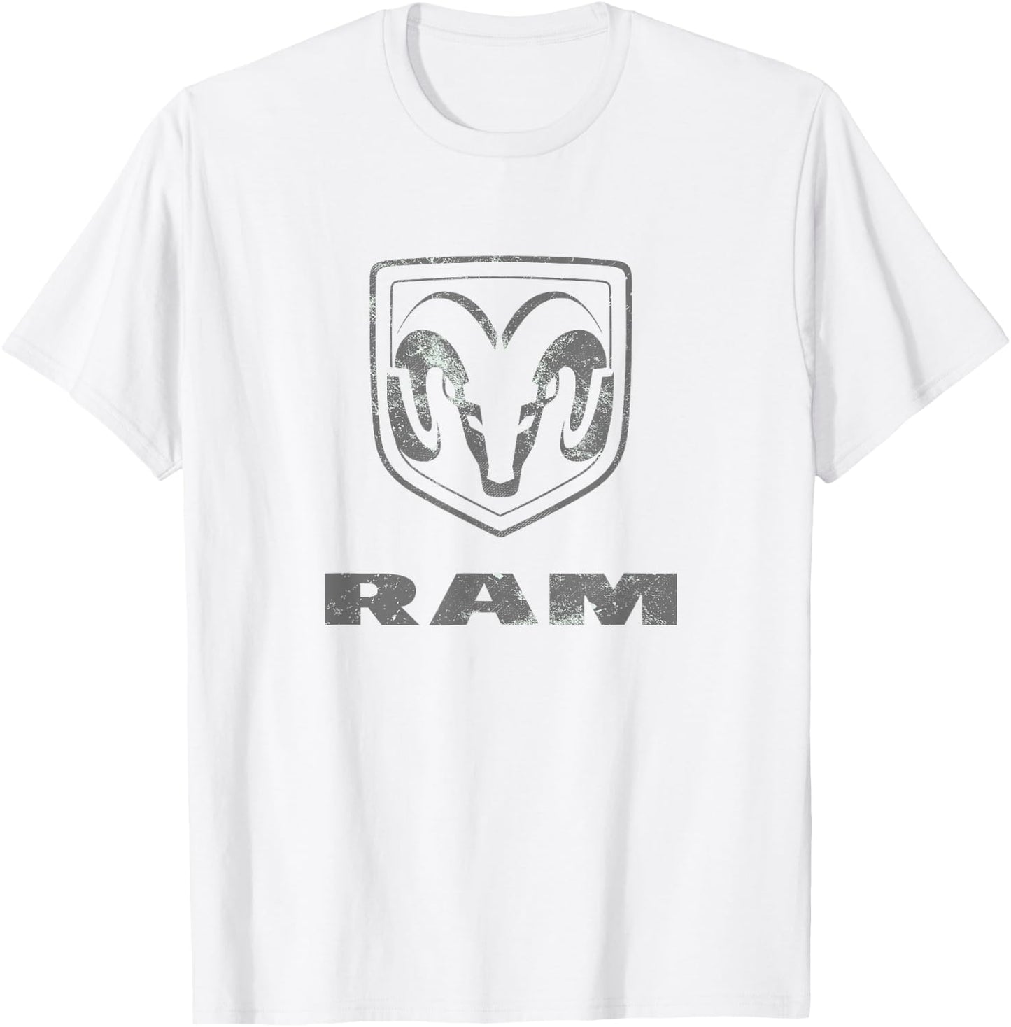 RAM Trucks Logo Distressed T-Shirt - T-Shirt | White