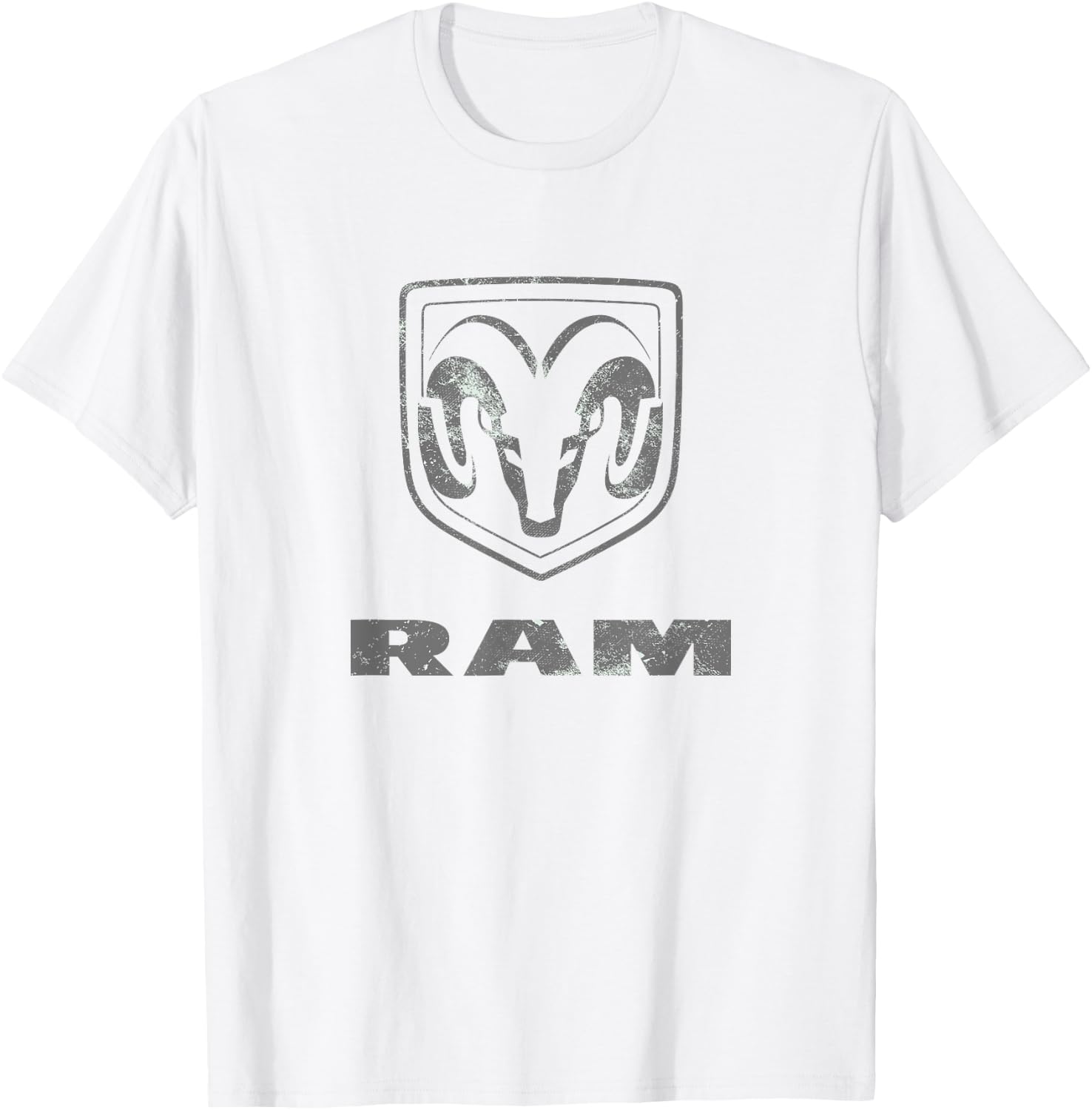 RAM Trucks Logo Distressed T-Shirt - T-Shirt | White