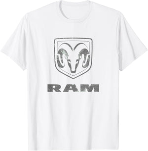 RAM Trucks Logo Distressed T-Shirt - T-Shirt | White